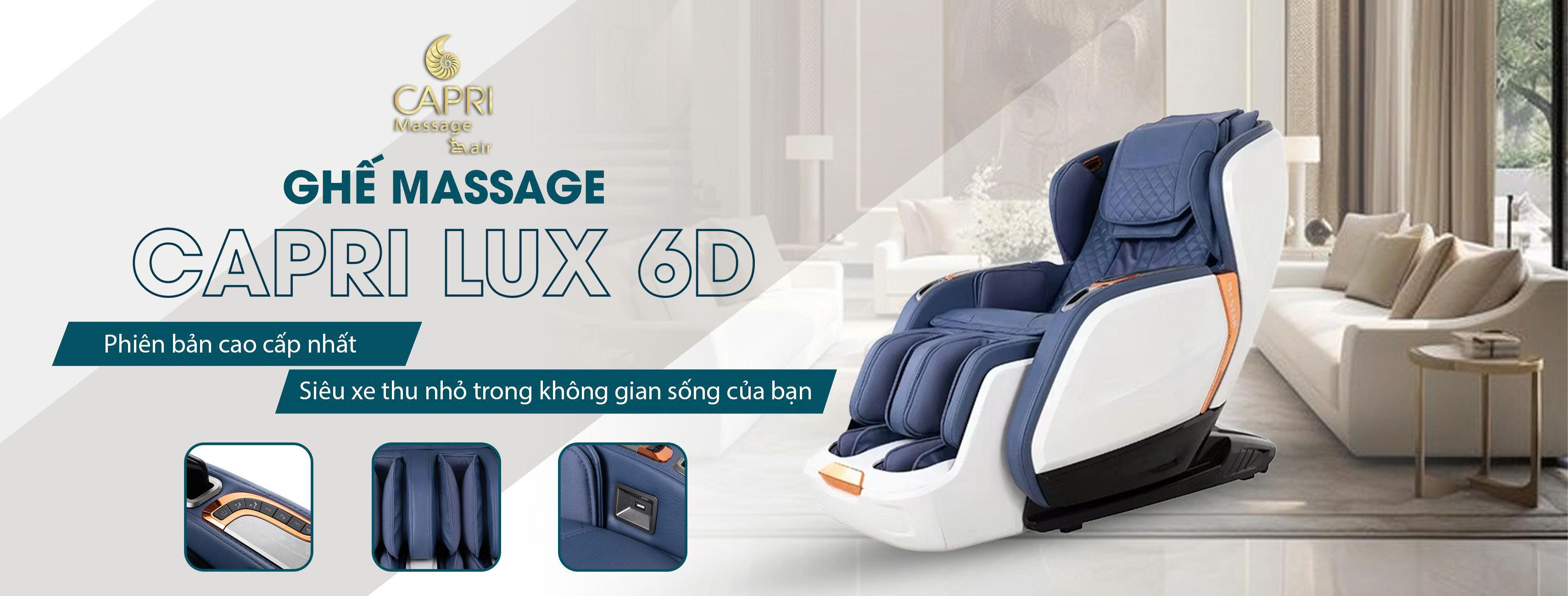 Ghế Massage Capri Lux 6D 39PRM