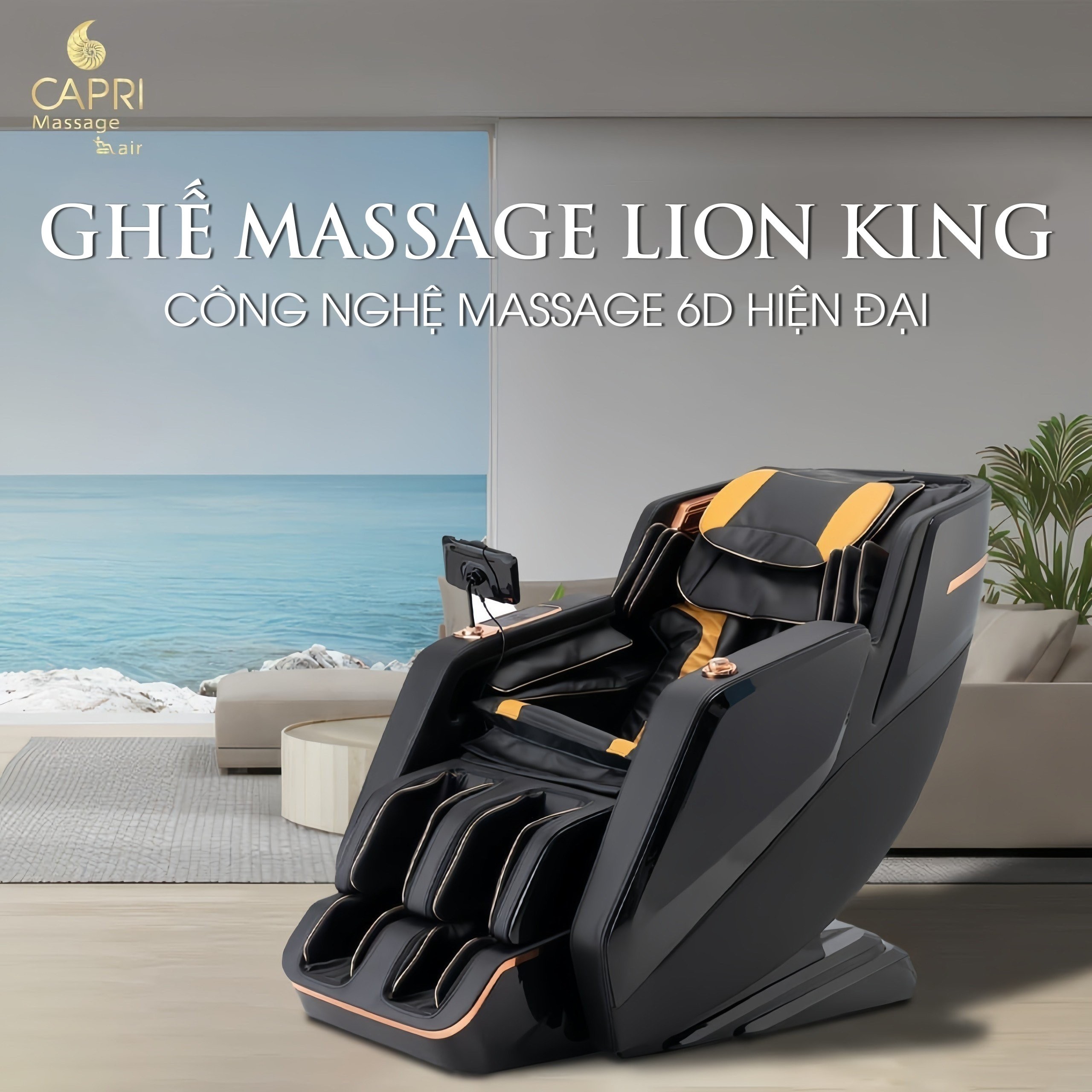 Ghế Massage Capri  6D Lion King - 357