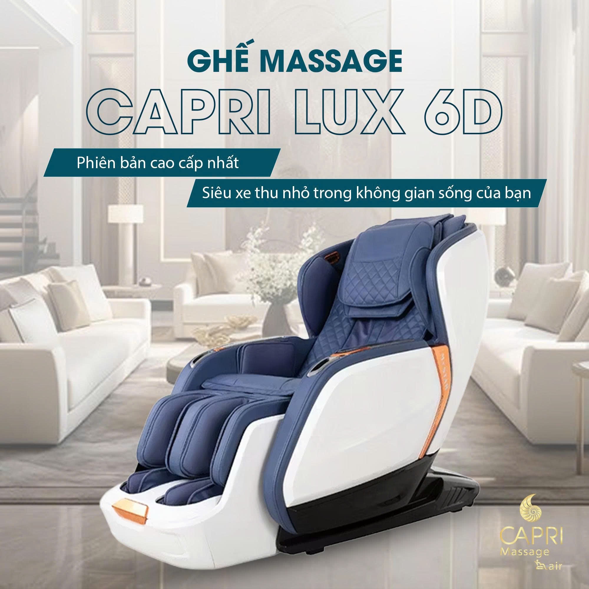 Ghế Massage Capri Lux 6D - 39PRM